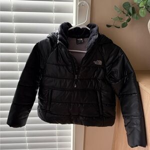 The North Face Kids Black Hooded Puffer Jacket